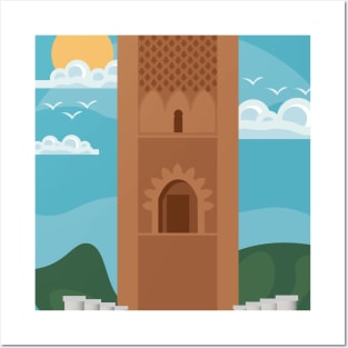 Moroccan Cities illustration, best gift for morocco lovers Posters and Art